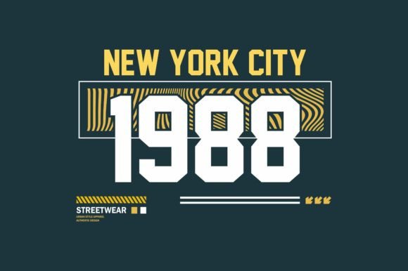 Download New York City Typography Vintage Design - Typography Collection